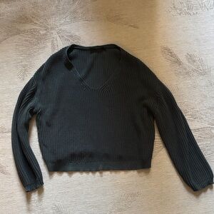 Jenni Kayne Ink Cropped Cotton Sweater